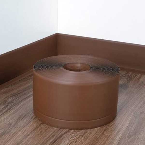 PVC Flexible Skirting Board Strips Self Adhesive 10m Long
