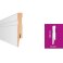 White 2.42m MDF Skirting Board for Modern Appearance